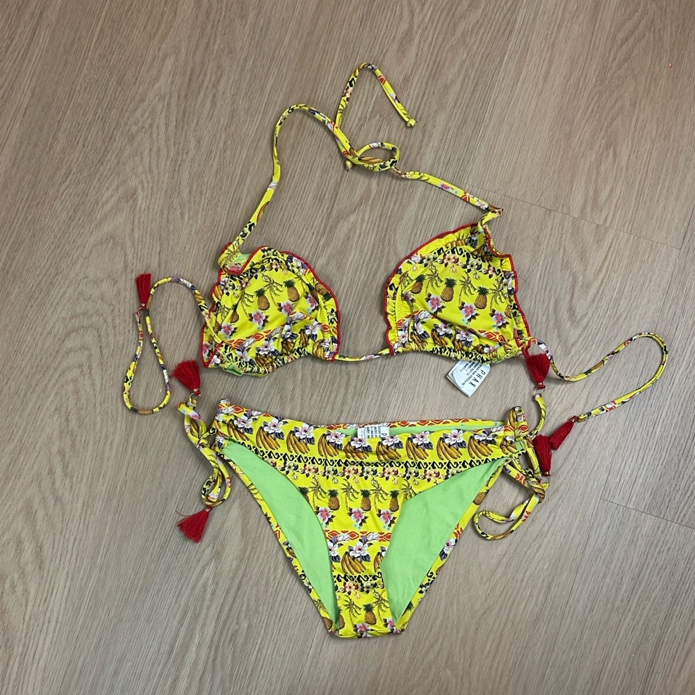 PHAX Swimwear Fruit Print String Bikini Set S